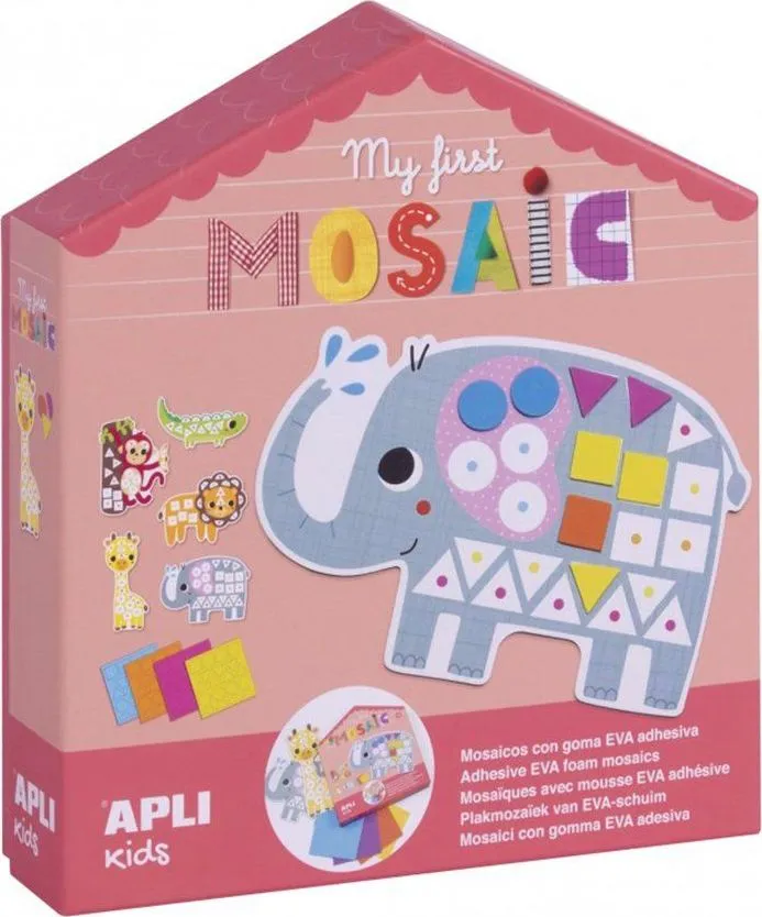 Joc Primul meu mozaic, Apli, tema Animale jungla, 8 coli