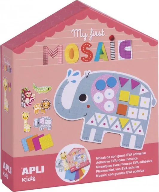Joc Primul meu mozaic, Apli, tema Animale jungla, 8 coli