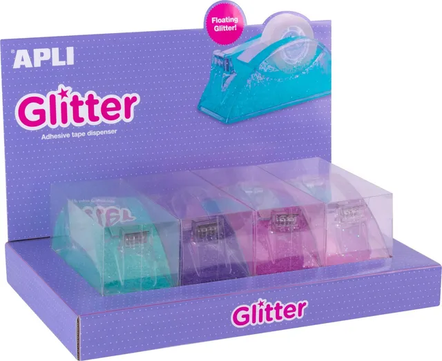 Display Apli dispenser cu banda adeziva transparenta, 19 x 33 mm, 4 bucati/set