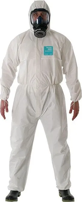 Combinezon Ansell, Microgard 2000, alb, tip 5/6, marime S