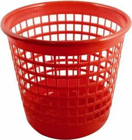 Cos hartii, plastic, 10L, rosu