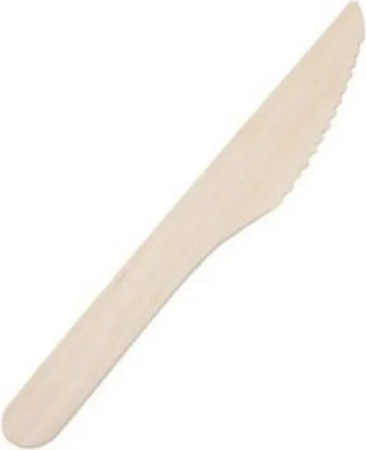 Cutite LEMN unica folosinta, 165 mm, 100 bucati/set