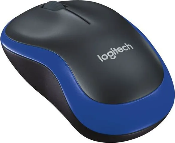 Mouse Wireless Logitech M185, 1000 dpi, albastru