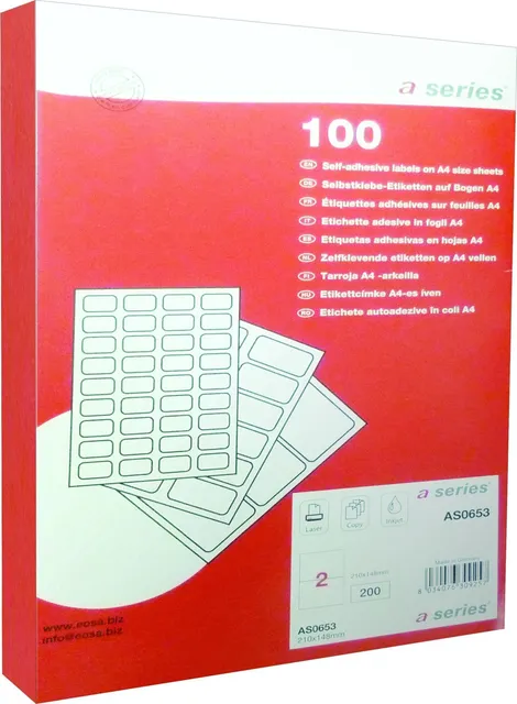 Etichete A-Series, 105 x 48 mm, 1.200 etichete, 100 coli/top
