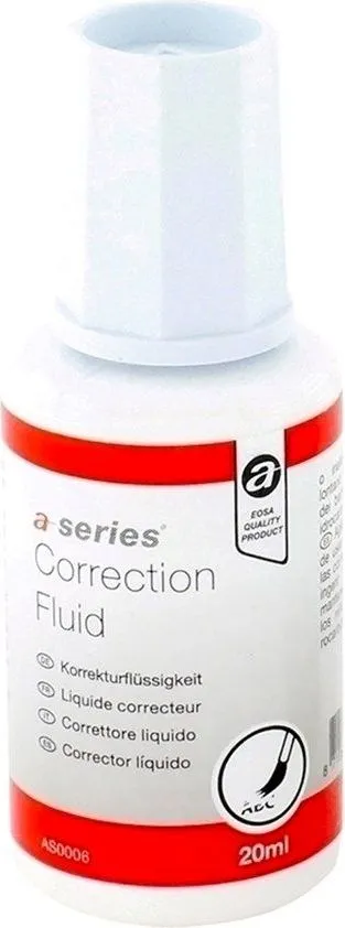Fluid corector A-series, 20ml, pe baza de solvent, aplicator cu pensula