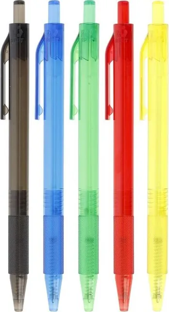 Pix cu mecanism Westcott Lucid, 0, 5 mm, corp in culori asortate, scriere albastra