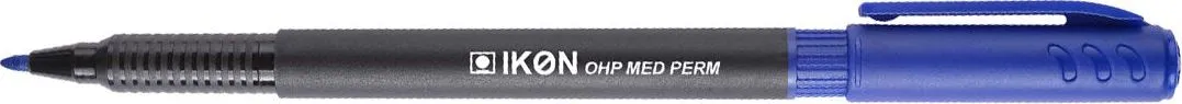 Marker permanent OHP IKON, varf mediu, 1 mm, albastru