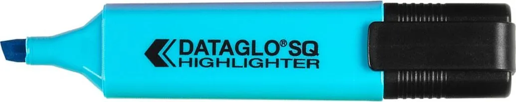 Textmarker Dataglo, corp dreptunghiular, varf 1-5 mm, albastru