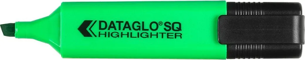 Textmarker Dataglo, corp dreptunghiular, varf 1-5 mm, verde