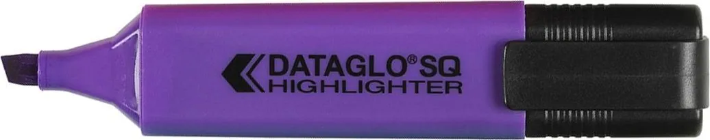 Textmarker Dataglo, corp dreptunghiular, varf 1-5 mm, mov