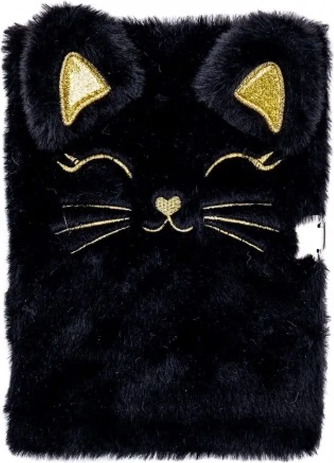 Jurnal Astra Fluffy Kitty Black, A5, 96 file, hartie 70 g, cu lacat si cheie