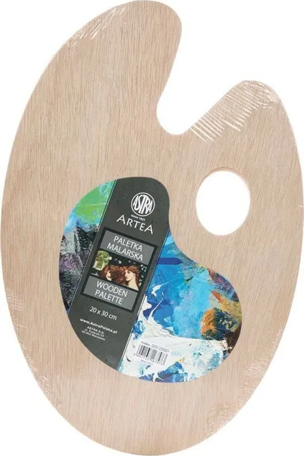 Paleta lemn pentru pictura Astra, 20x30 cm