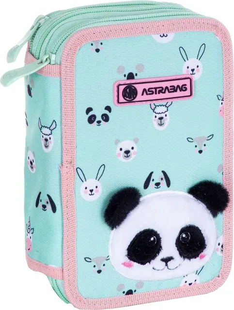 Penar scolar Astra, echipat, 3 compartimente, colectia Panda
