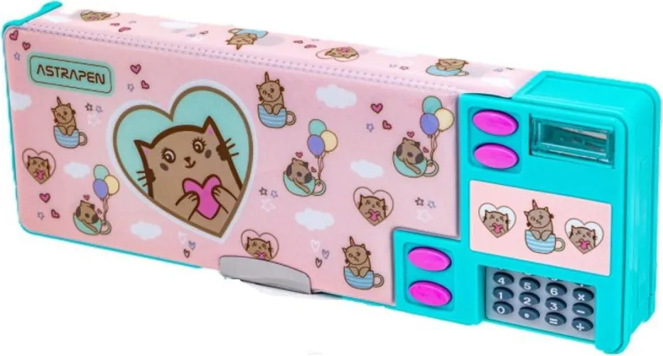 Penar Astra Astrapen Animals, cu calculator, cu ascutitoare