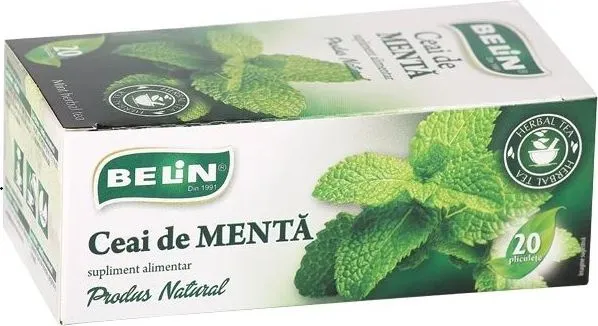 Ceai Belin, menta, 20 plicuri/cutie