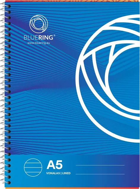 Caiet Bluering, A5, cu spira, 70 file, dictando