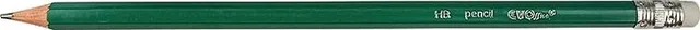 Creion grafit EVOffice, cu radiera HB, ascutit verde