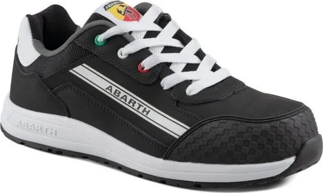 Pantofi de protectie Abarth 595 Black Edition, S3, negri, piele Action
