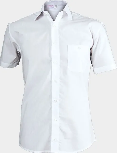 Camasa barbat maneca scurta Beunique, Camisa, alba, marimea L
