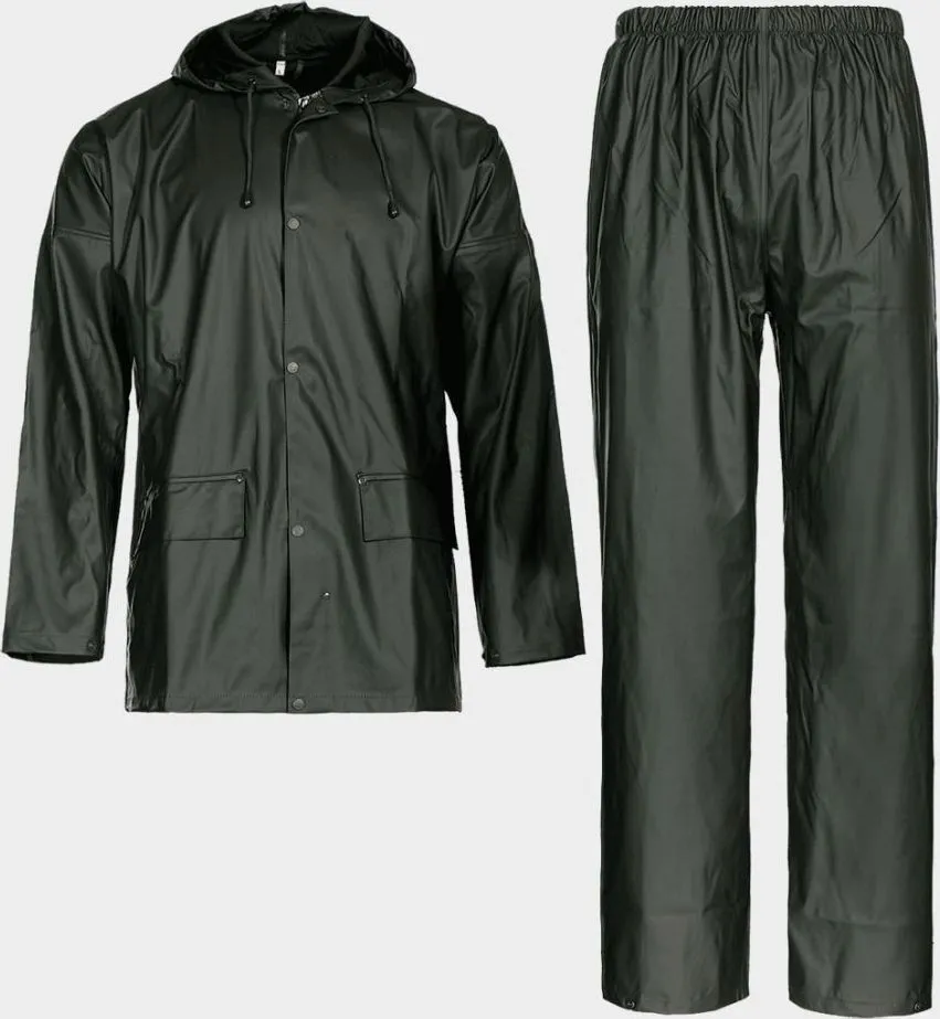 Costum impermeabil verde jacheta si pantaloni Stormer Stenso, marimea XL