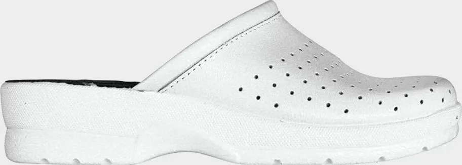 Saboti de barbati albi din piele Goldenfit, GF MAN White, marimea 44