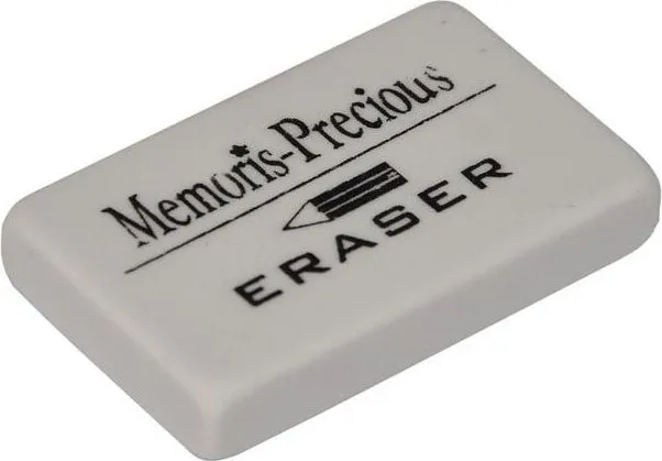 Radiera alba Memoris-Precious, 4.5 x 2.8 x 0.8 cm