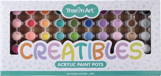 Set Memoris-Precious, tempera acrilica, 50 culori, 2 ml