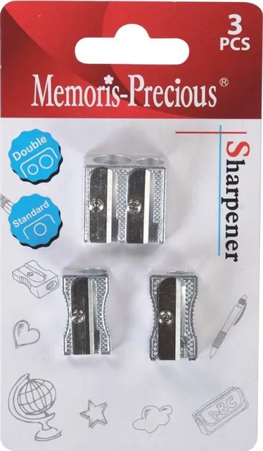 Set ascutitori Memoris-Precious, 2 simple, 1 dubla, 3 bucati