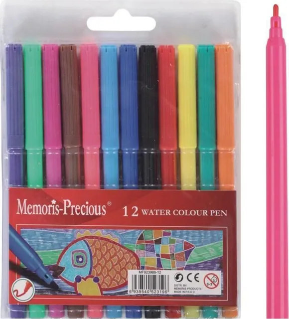 Set Memoris-Precious, markere pentru copii, 12 bucati/set