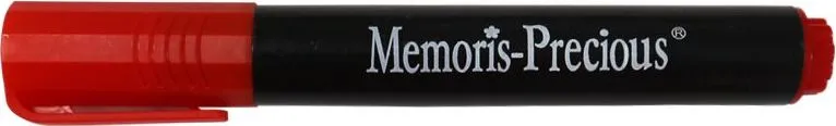 Marker permanent Memoris-Precious, varf tesit, 2-7 mm, rosu