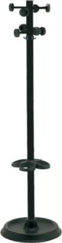 Cuier tip POM, 172 cm, cu suport de umbrele negru
