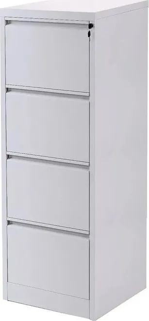Clasificator metalic RFG Kardeks, 4 sertare, 45.2x62x133.1 cm, gri