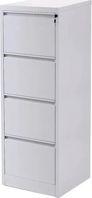Clasificator metalic RFG Kardeks, 4 sertare, 45.2x62x133.1 cm, gri