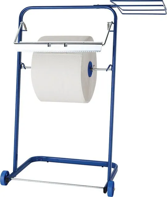 Dispenser mobil, Celtex, cu roti si suport sac, pentru rola industriala