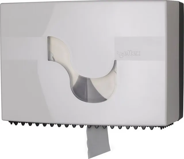Dispenser hartie igienica Celtex Revolver, sistem duo Megamini, alb