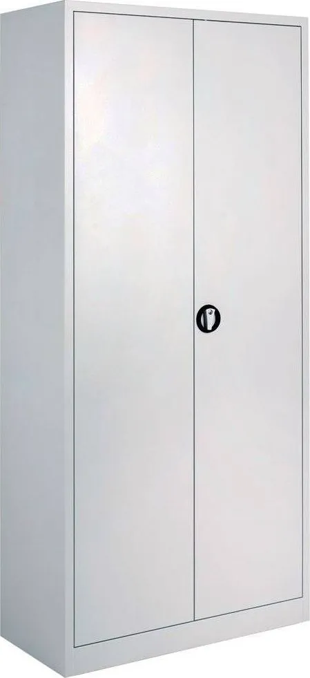 Dulap metalic Ceha, gri, 92x42x195 cm, 2 usi batante si 4 polite