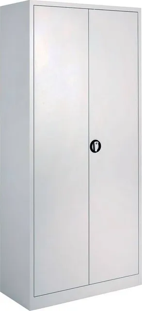 Dulap metalic Ceha, gri, 92x42x195 cm, 2 usi batante si 4 polite