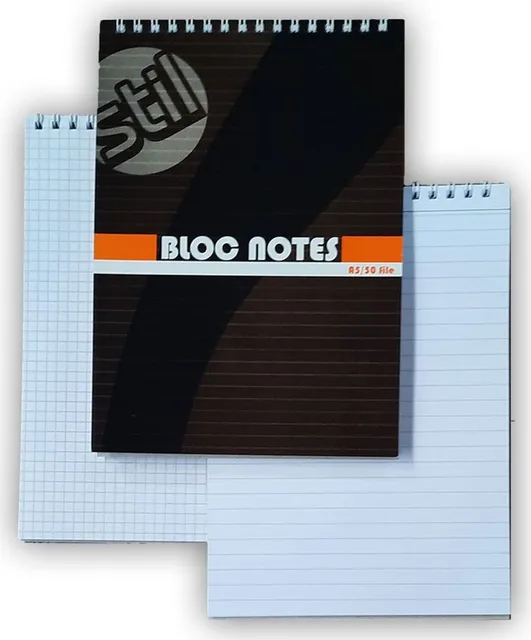 Blocnotes A5, 150x210 mm, 100 file offset, 60 g, matematica cu spira