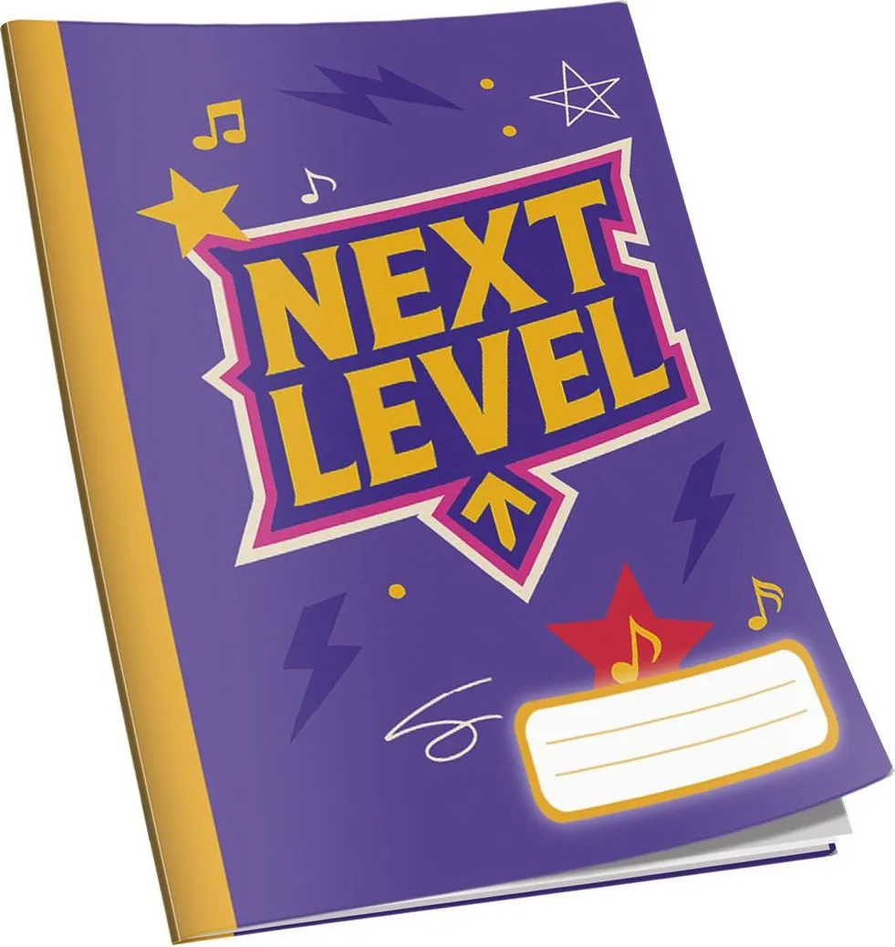Caiet Next Level capsat A5, 48 file, 60g/mp, matematica, diverse modele de coperti
