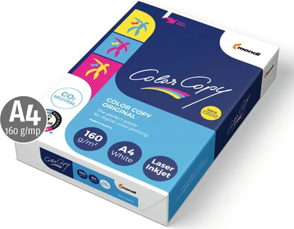 Hartie Mondi, Color Copy, A4, 160 g/mp, 250 coli/top