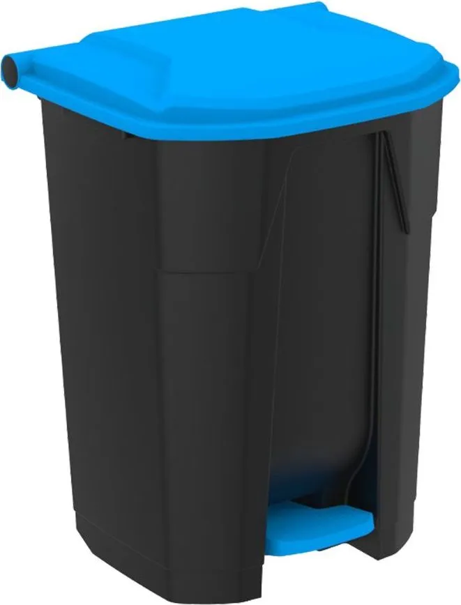 Cos gunoi cu pedala si capac UTP Professional, 50L, albastru