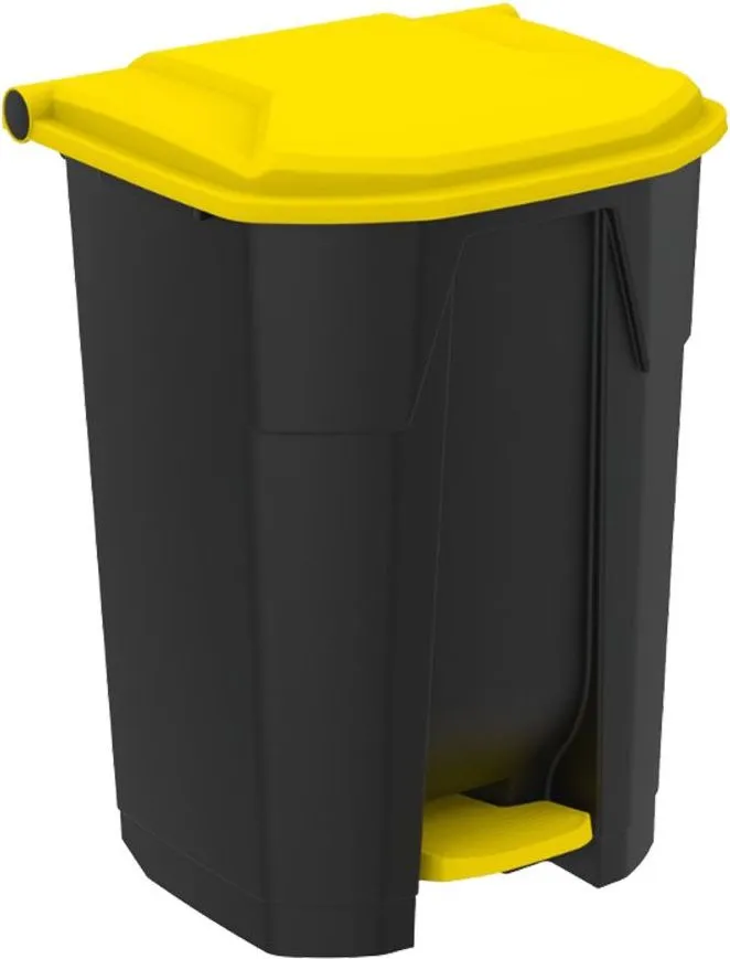Cos gunoi cu pedala si capac UTP Professional, 50L, galben