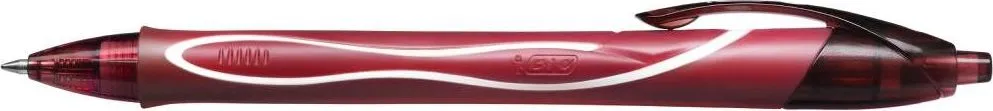 Roller cu gel BIC, Gelocity Quick Dry, 0.7 mm, scriere rosie