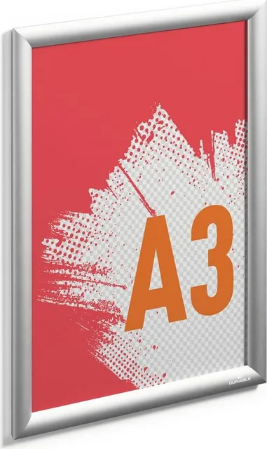 Rama prezentare click Durable, A3, argintiu