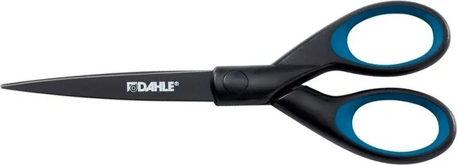 Foarfeca de birou Dahle 54307 Office Titanium, 18 cm, otel, negru