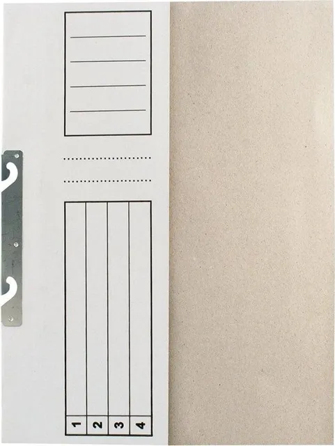 Dosar de incopciat 1/2, carton, alb, 25 bucati/set