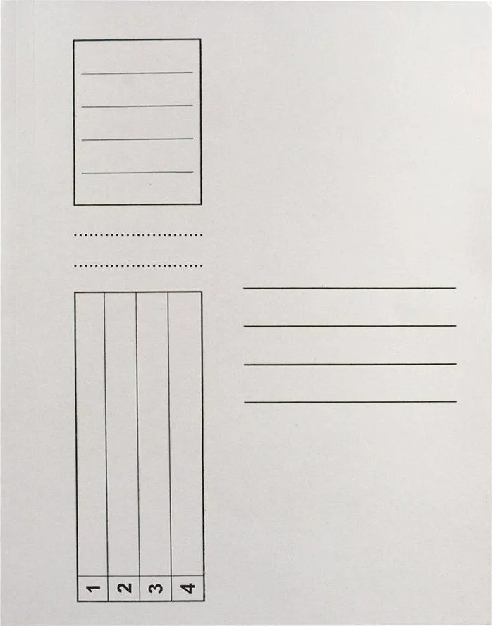 Dosar cu sina standard, carton, alb, 100 bucati/set