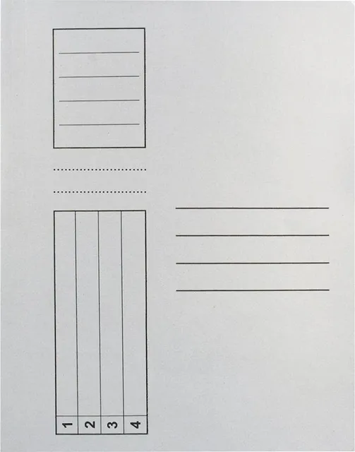 Dosar plic, carton, alb, 10 bucati/set