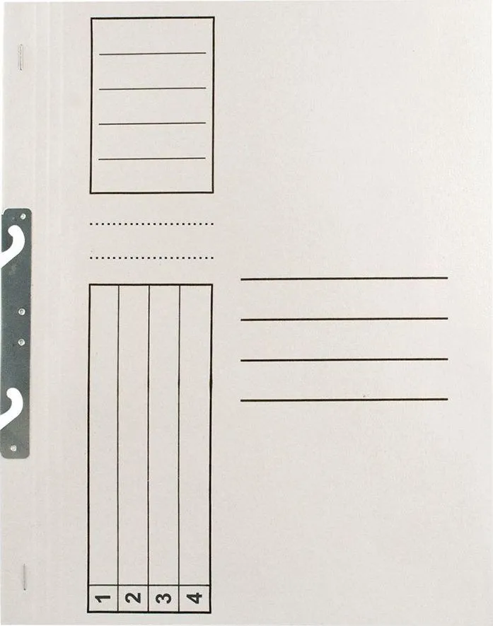 Dosar incopciat standard 1/1, alb