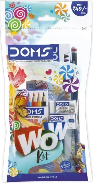 Kit de papetarie DOMS Wow, set complet pentru desen si scris
